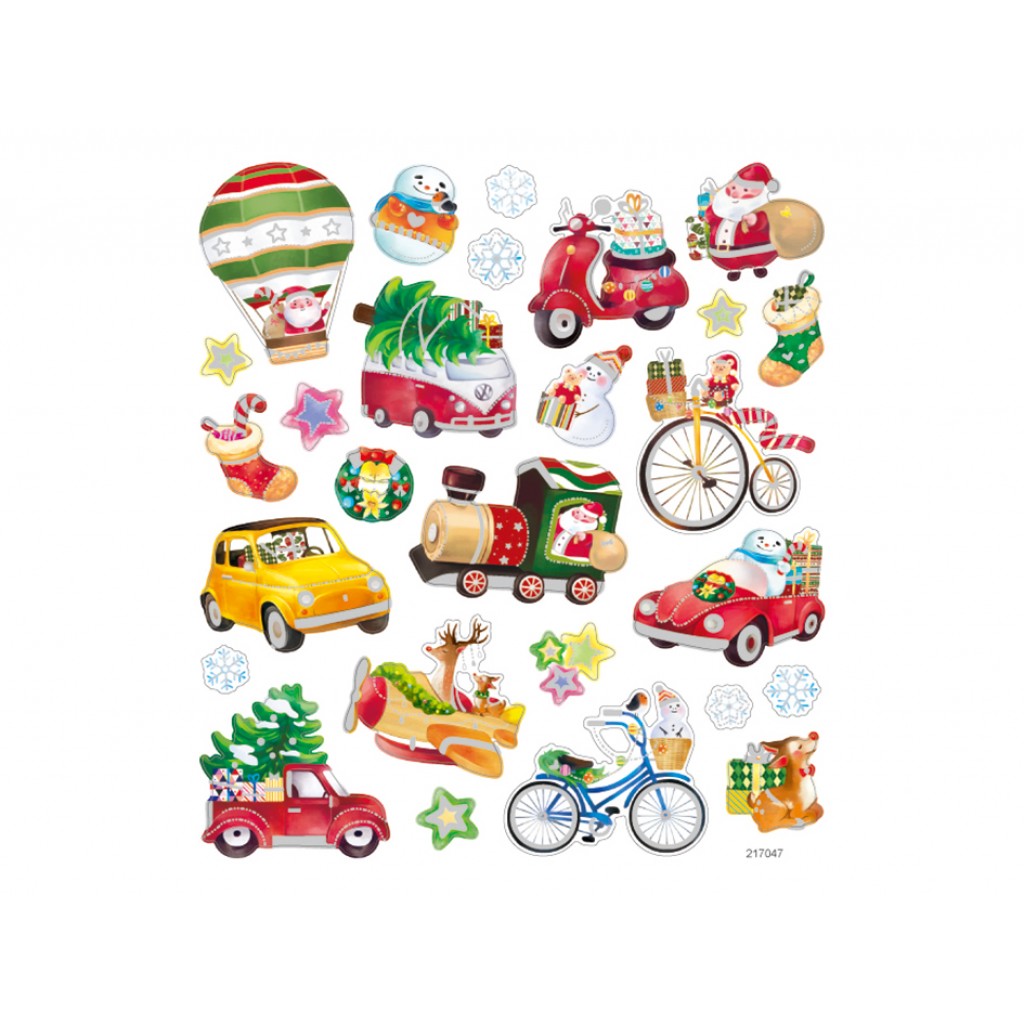 Klistremerker - Hjem til jul