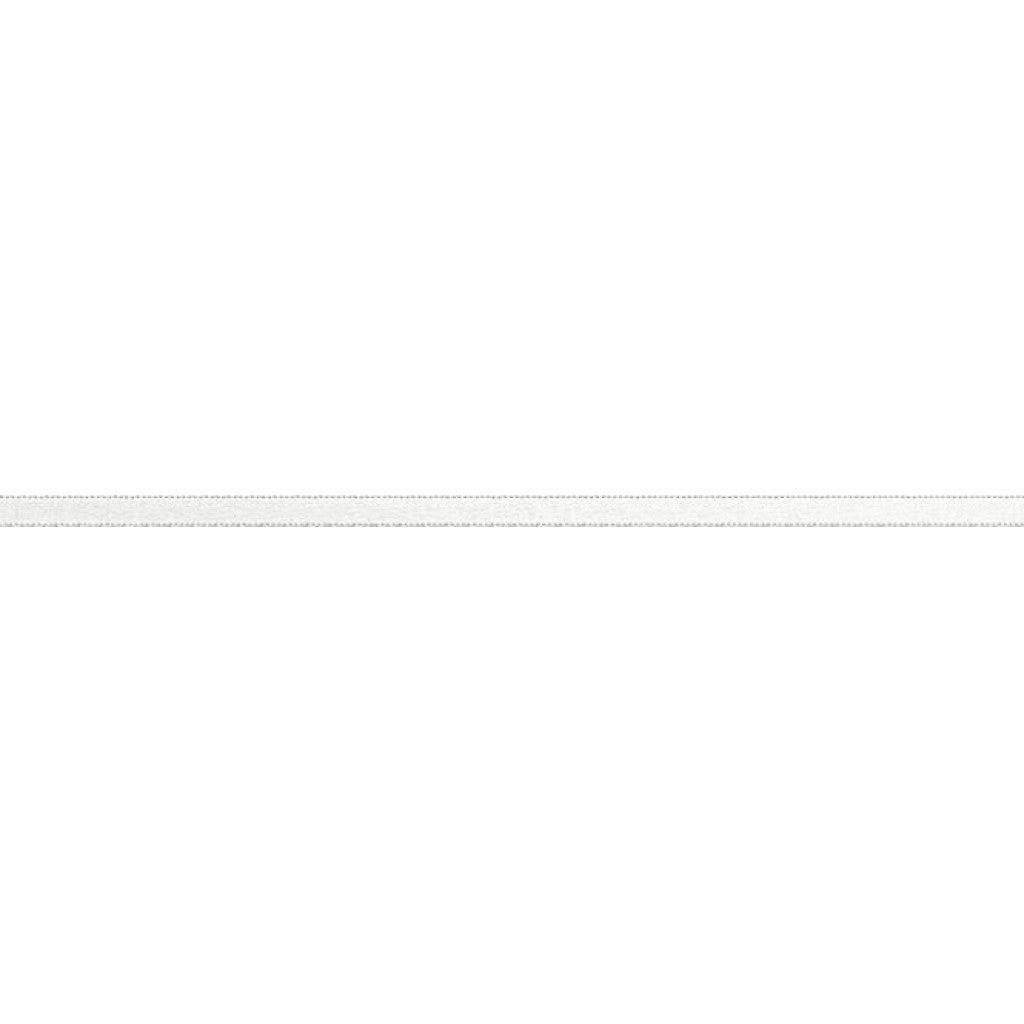 Satengbånd - 3mm - 401 Blanc