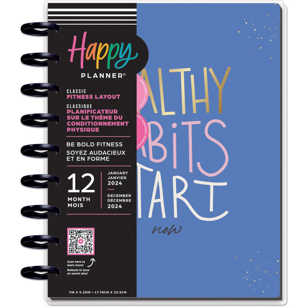 Happy Planner Classic 12-Month Planner - Be Bold Fitness 2024