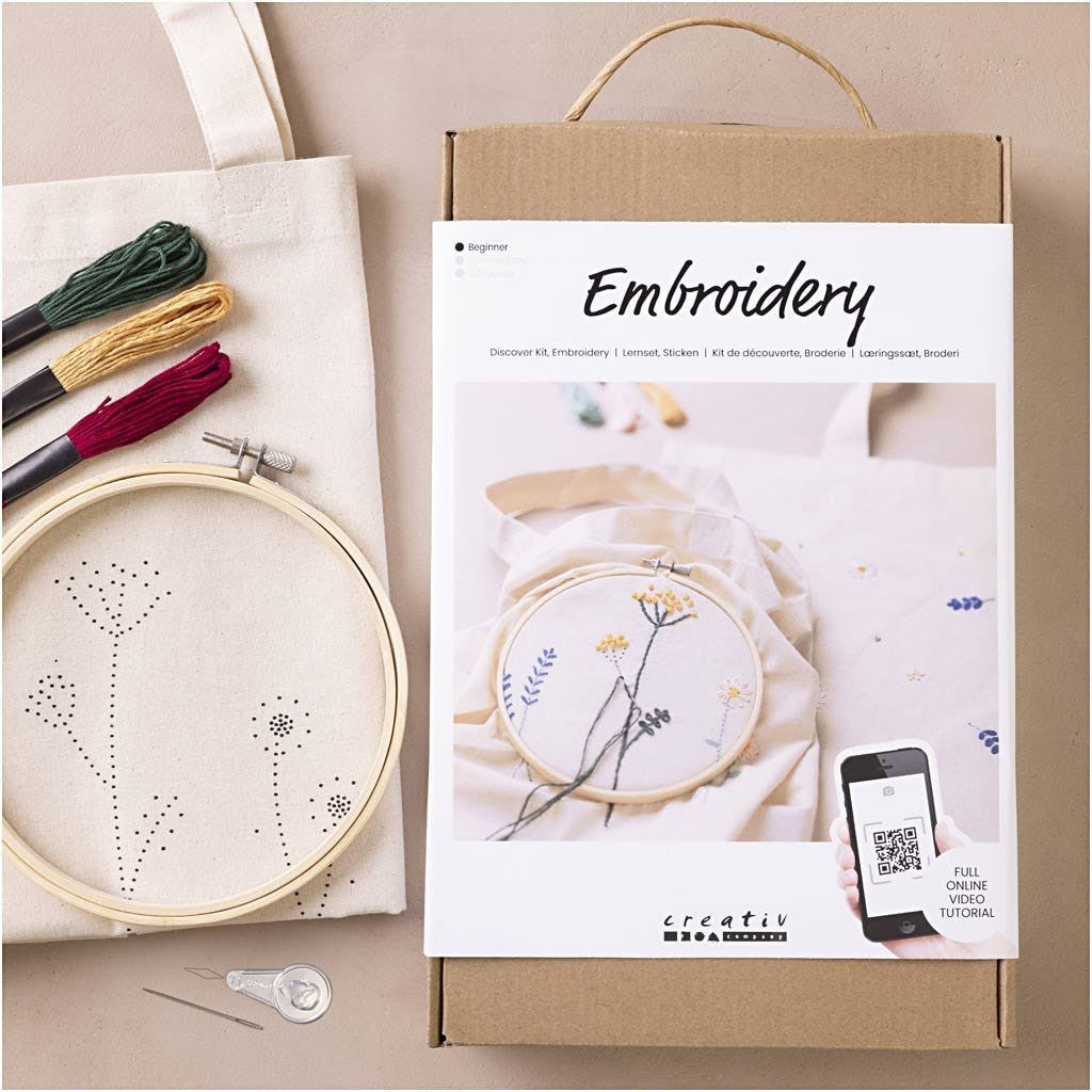 Start DIY Kit Broderi, Blomster