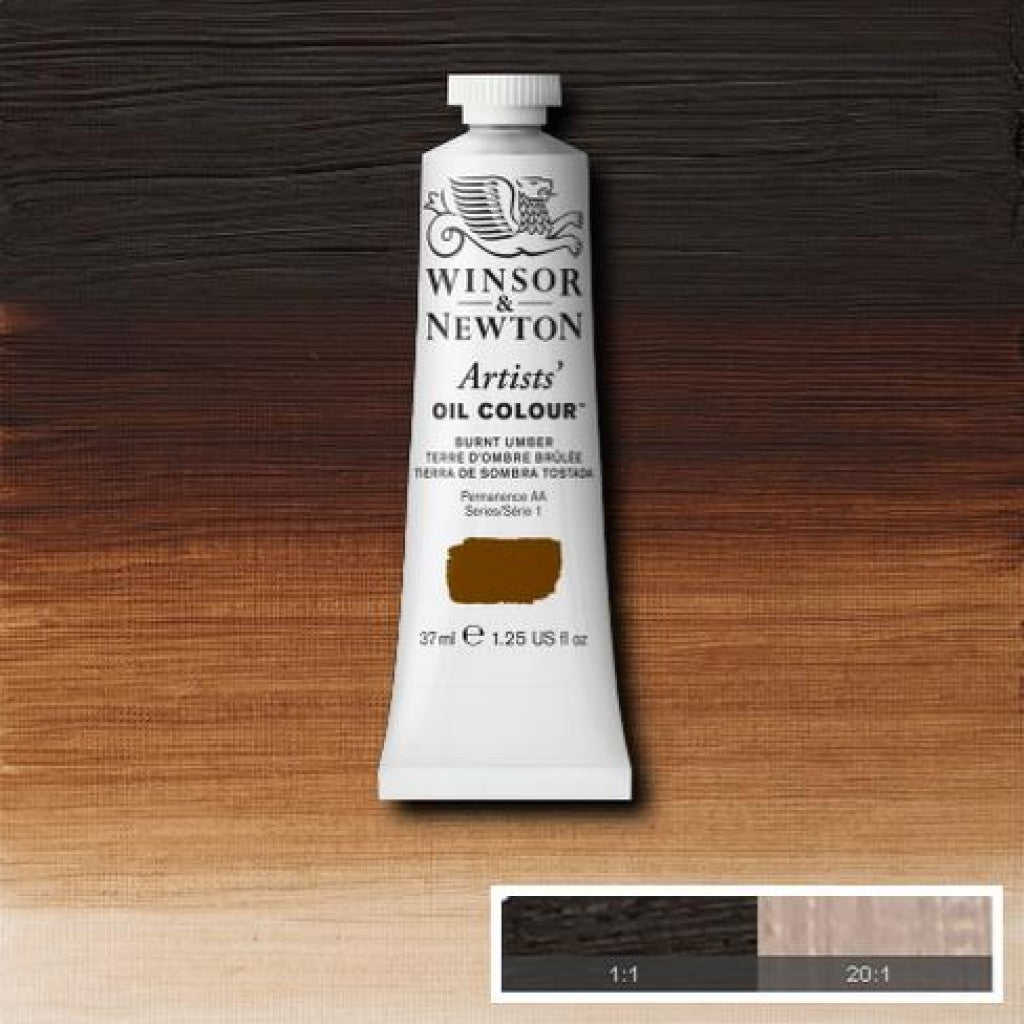 W&N - Artists Oil 37ml - 076 Burnt Umber