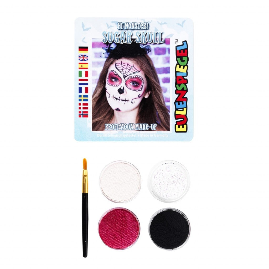 Sett Ansiktsmaling Sugar Skull