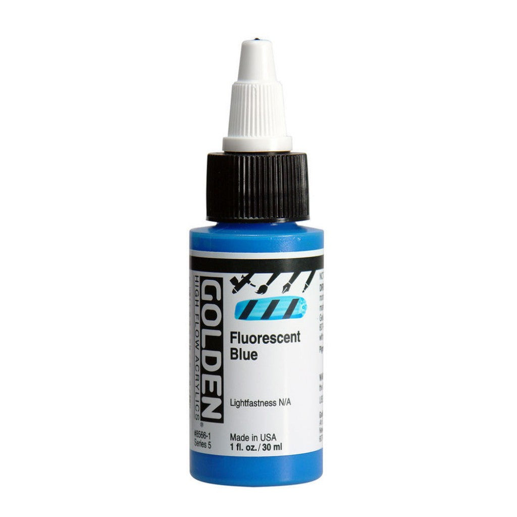 Golden High Flow Acrylics 30ml - Fluorescent Blue