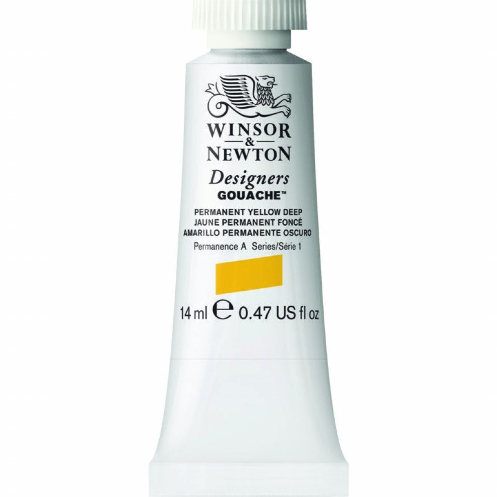 W&N - Designers Gouache 14ml - 508 Permanent Yellow Deep