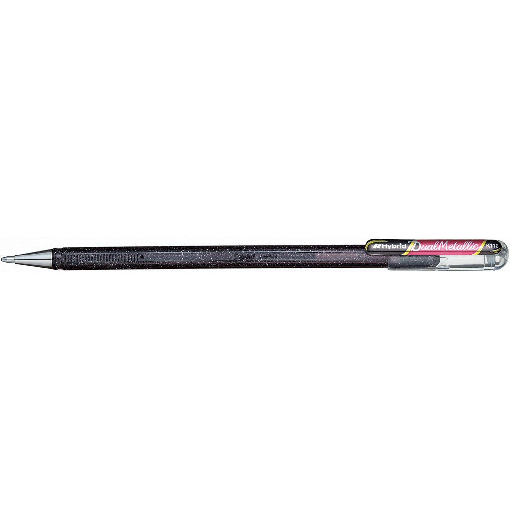Pentel K110 DUO Metallic Roller Sort/rød Pentel K110 DUAL Metallic Roller sort/rød