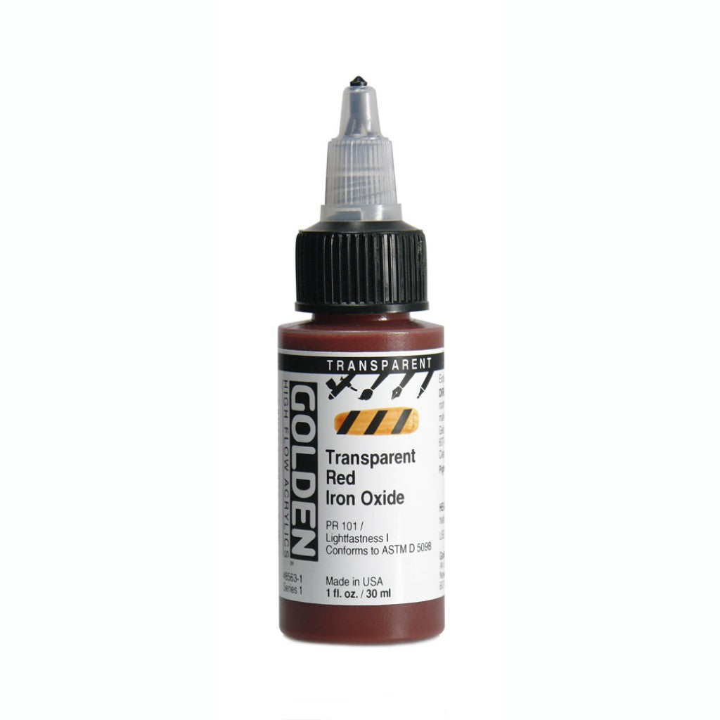 Golden High Flow Acrylics 30ml - Transp. Red Iron Oxide