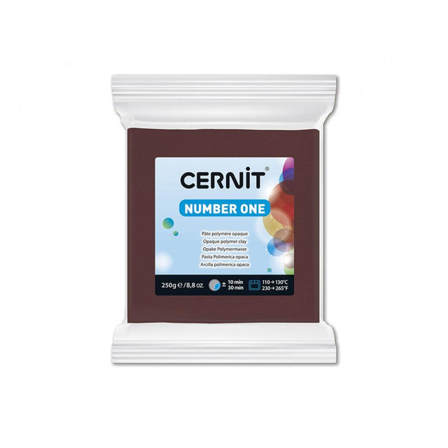 Cernit Number One 250g - 800 Brun - HobbyHimmelen