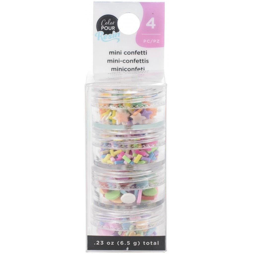 Color Pour Resin Mix-Ins - Mini Confetti Bright 4stk - HobbyHimmelen