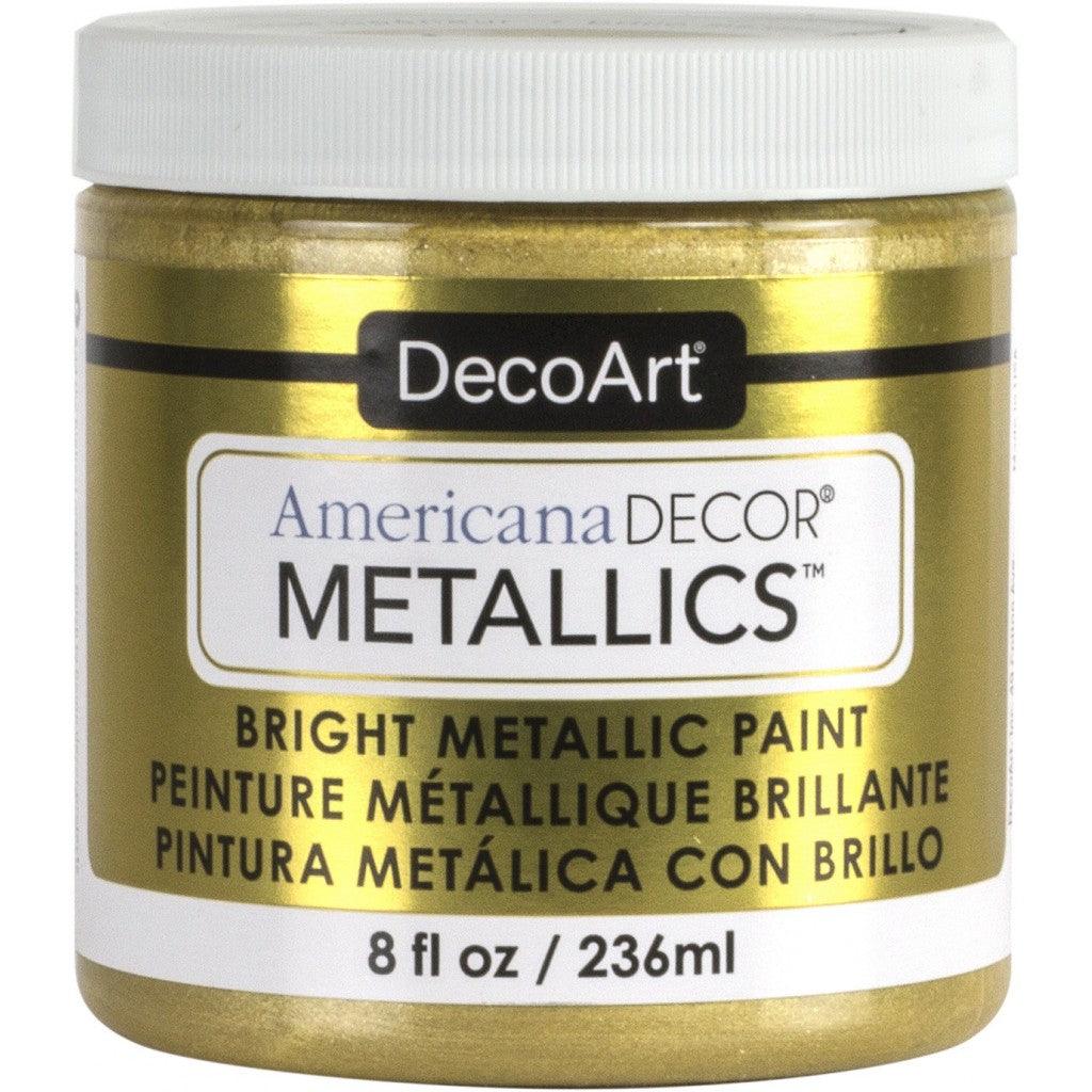 Americana - Decor Metallics 236ml - Soft Gold - HobbyHimmelen