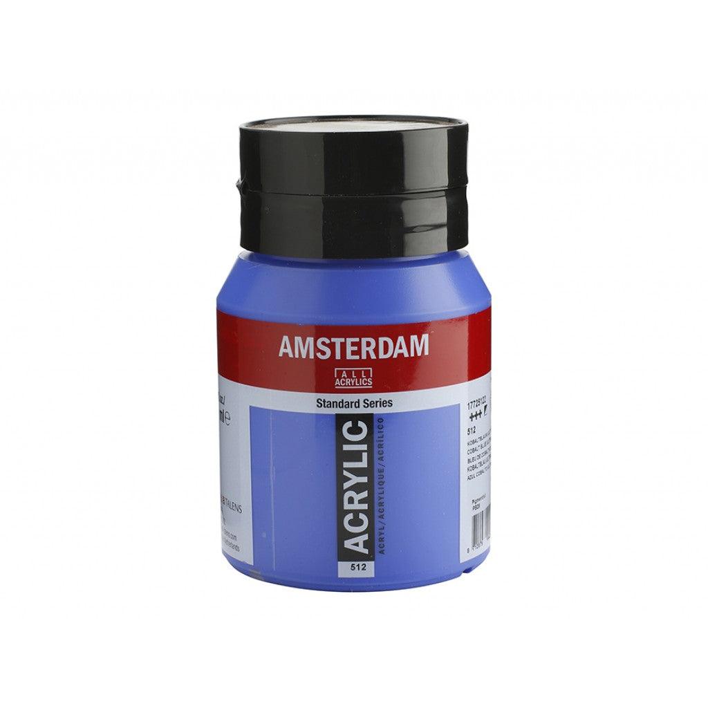 Amsterdam Standard 500ml - 512 Cobalt Blue (Ultramarine) - HobbyHimmelen