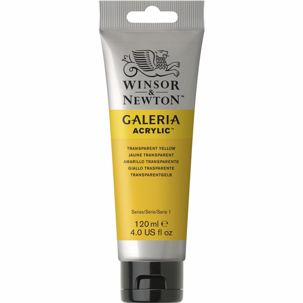 W&N - Galeria Acrylic 120ml - 653 Transparent Yellow