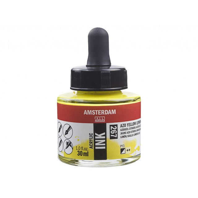 Amsterdam Ink 30ml - 267 Azo Yellow Lemon - HobbyHimmelen
