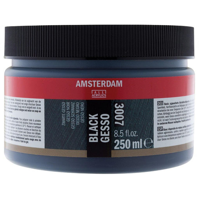 Amsterdam Gesso Black 3007 - 250ml - HobbyHimmelen