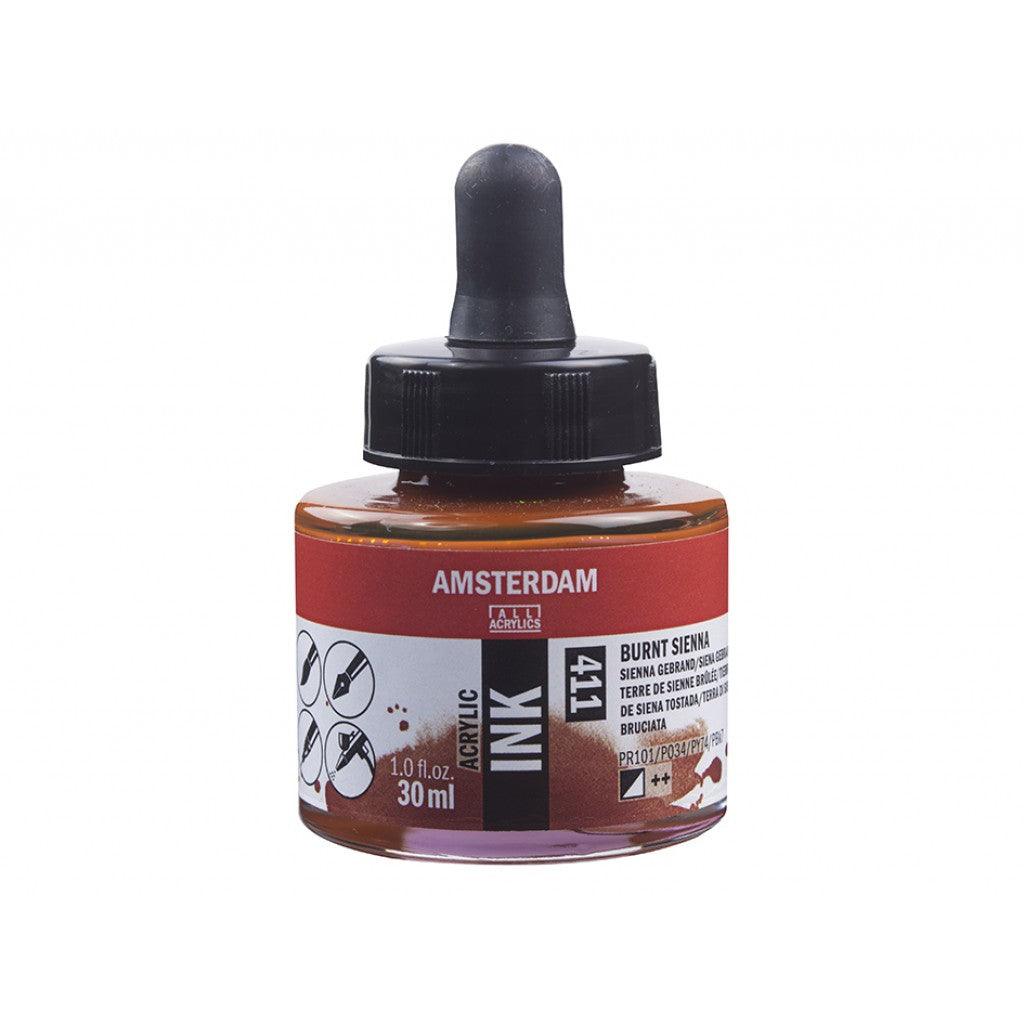 Amsterdam Ink 30ml - 411 Burnt sienna - HobbyHimmelen