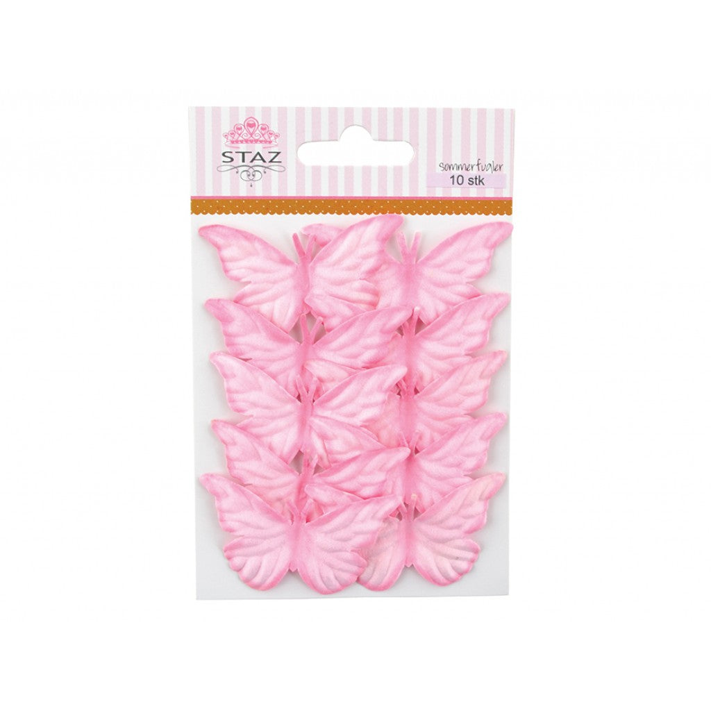 Staz Sommerfugler 10stk - Peonrosa
