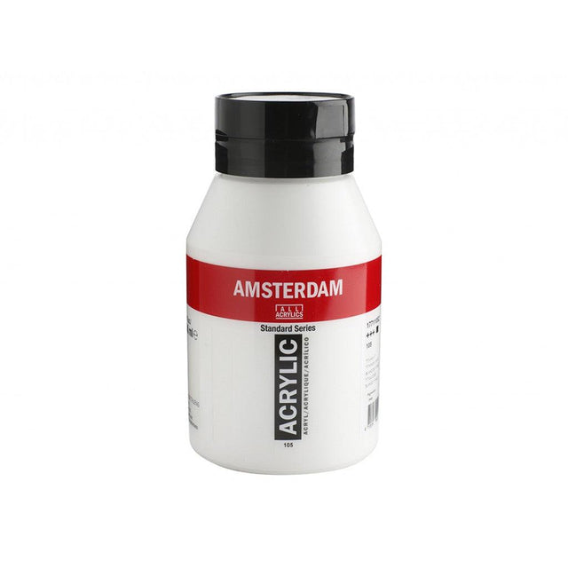 Amsterdam Standard 1000ml - 105 Titanium White - HobbyHimmelen