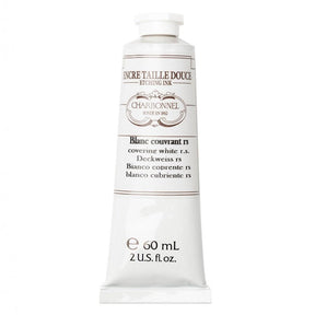 Charbonnel - Etching Ink 60ml - Covering White RS - HobbyHimmelen