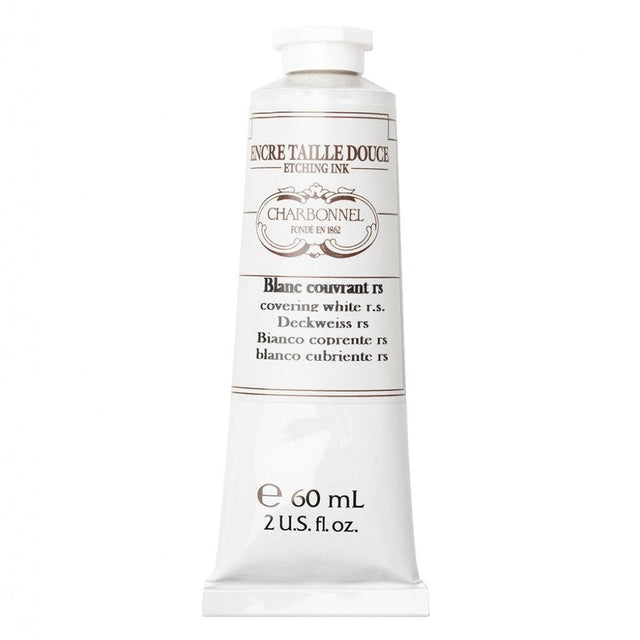 Charbonnel - Etching Ink 60ml - Covering White RS - HobbyHimmelen