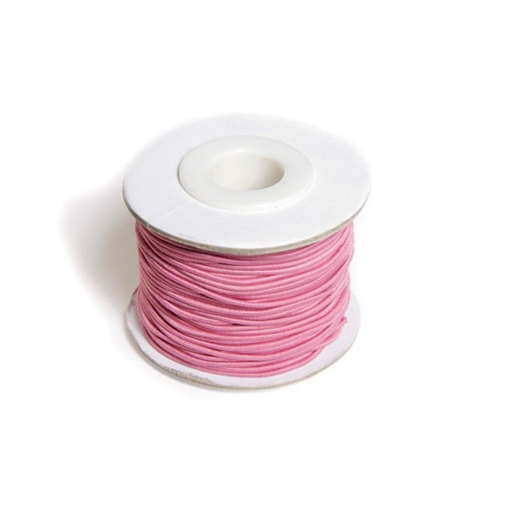 Elastikksnor 1,2mm, 25m - Rosa