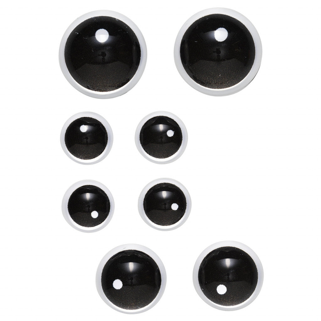 Øyne Av Glass 8 Stk. Svart
