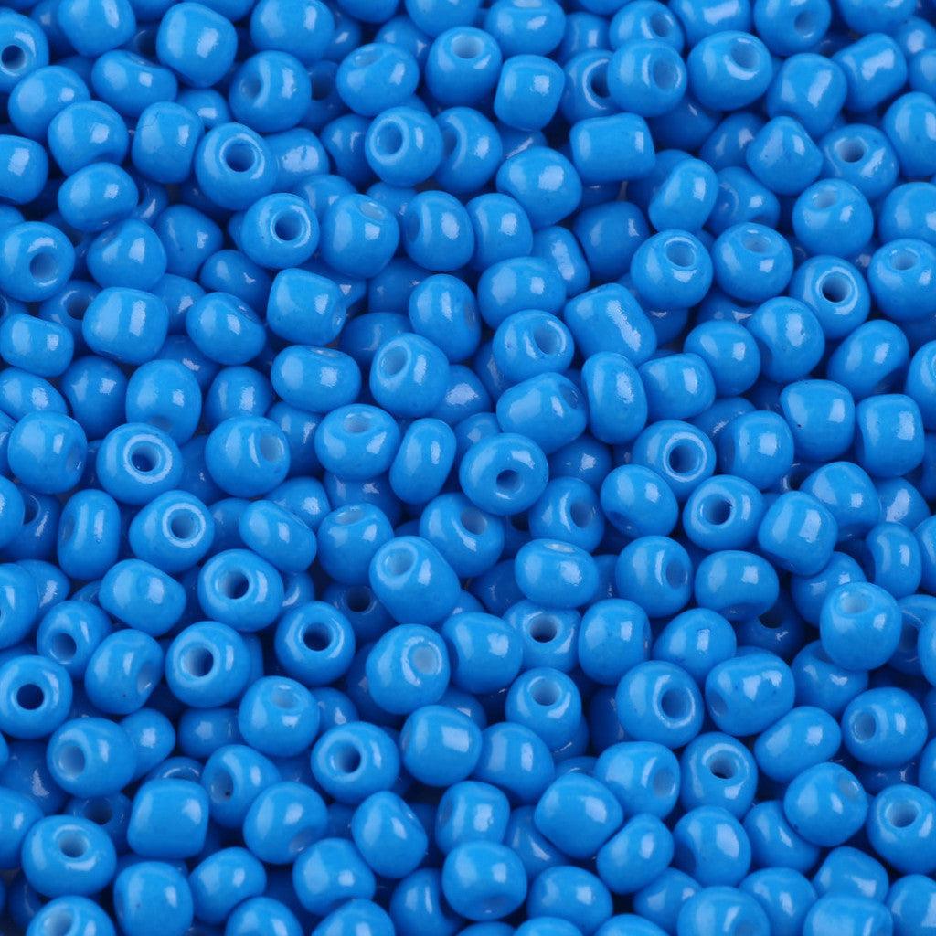 Amazing! Seed Beads 8/0 (3mm), 12g - Dodger Blue - HobbyHimmelen