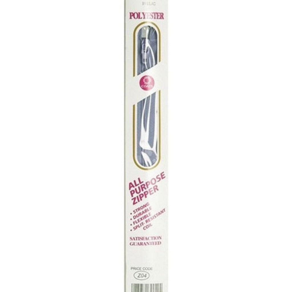 Glidelås i nylon (lukket) - 56cm Lilac