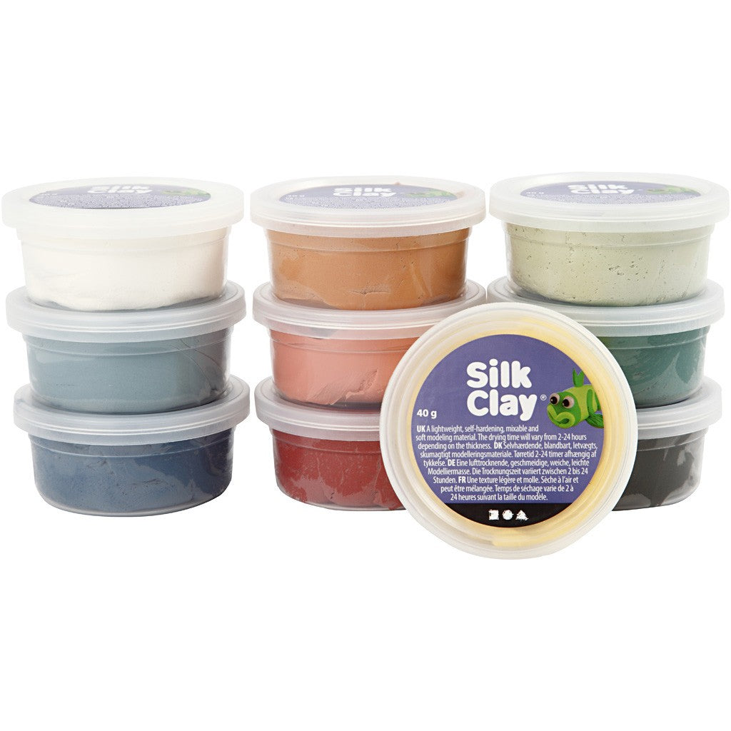 Silk Clay® - Støvete farger 10x40g