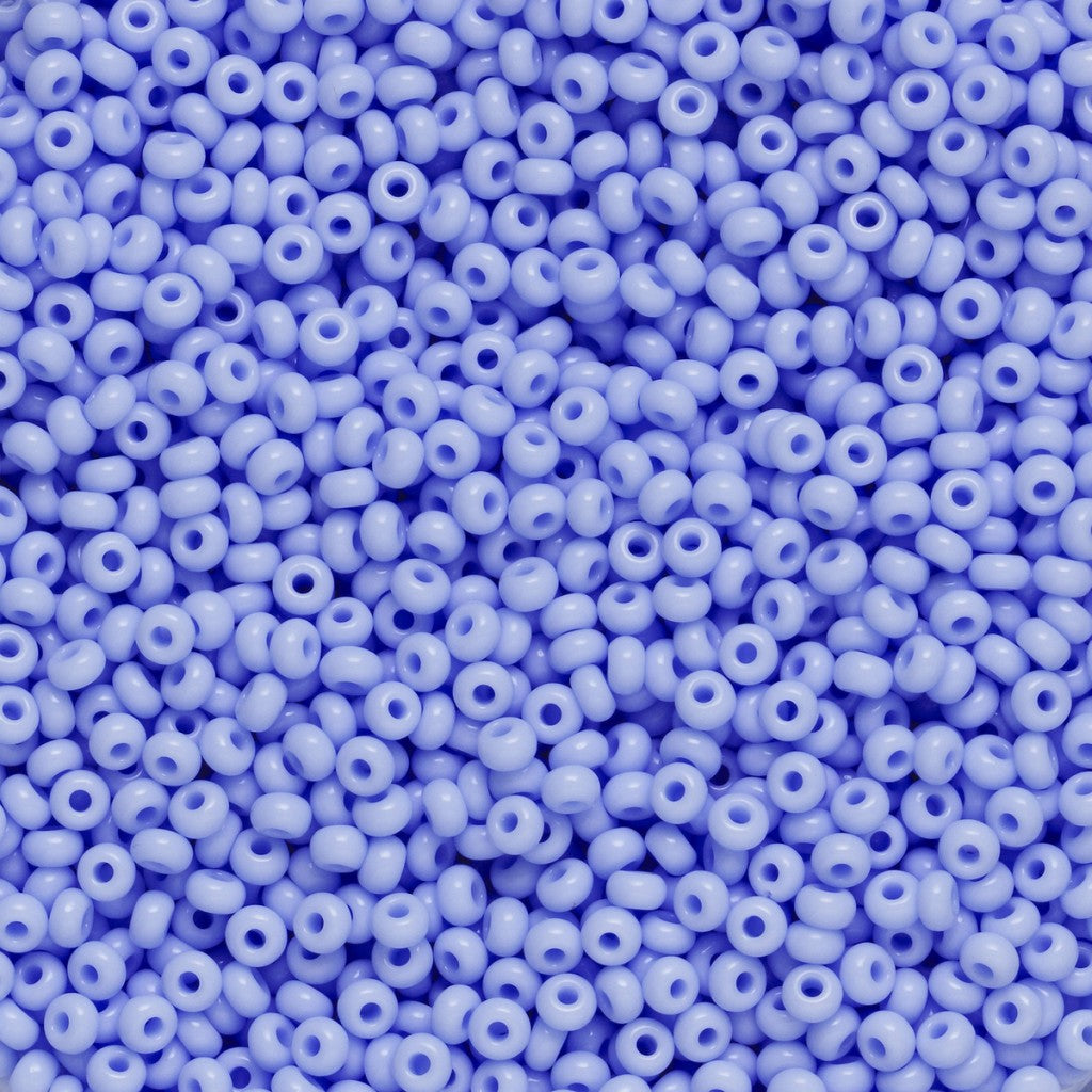 Rocaillesperle 9/0 - Lys.Blå Opak