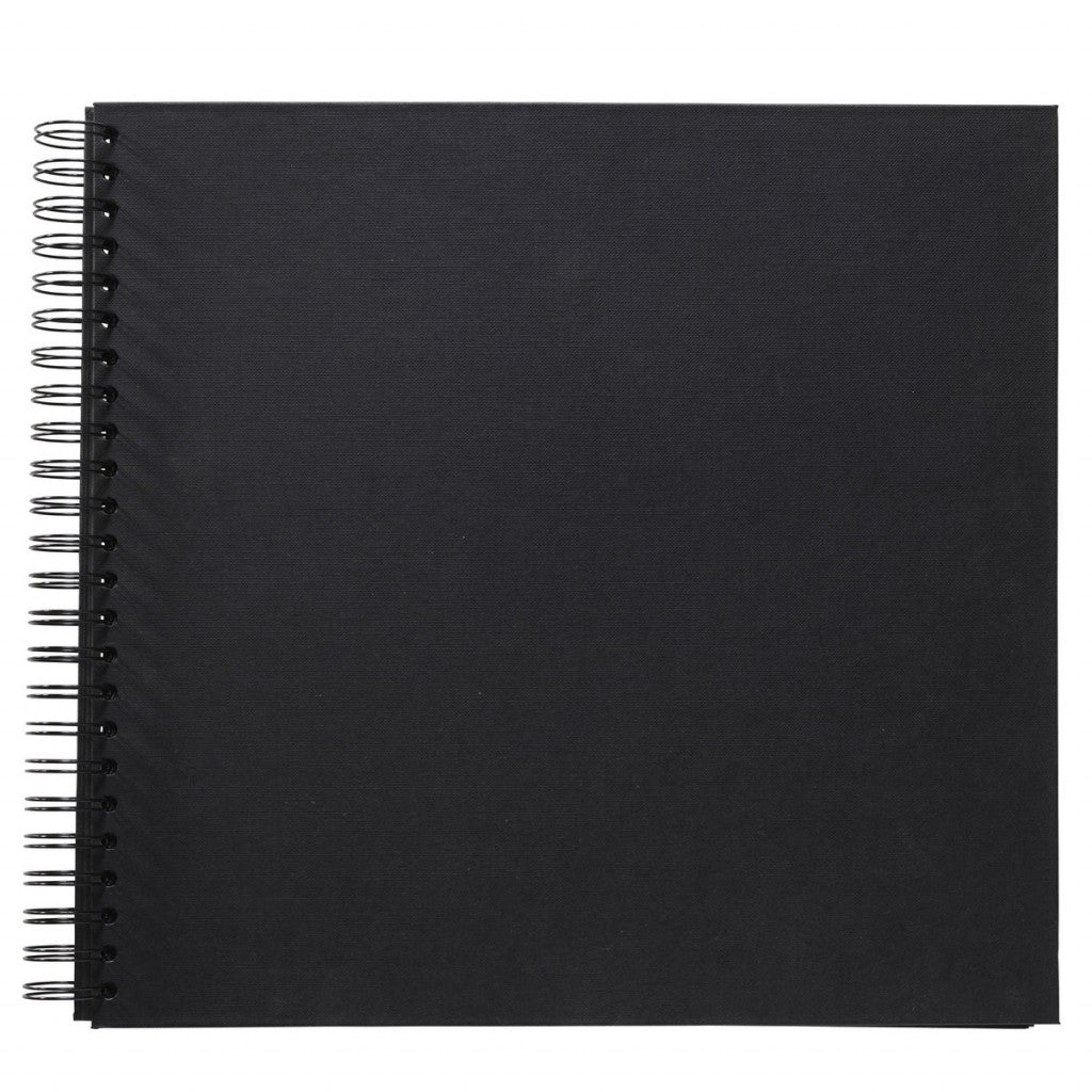 Spiralalbum 12" x !2" (30x30cm) - Sort