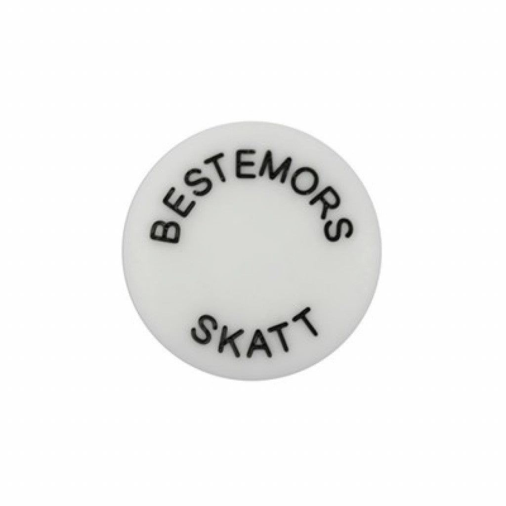 Knapp 15mm Lys Grå - Bestemors Skatt