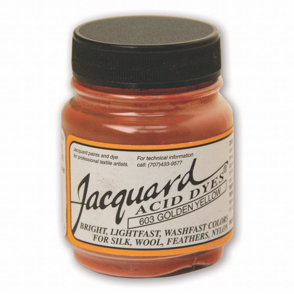 Jacquard Acid Dyes (Syrefarger), 14g - Golden Yellow