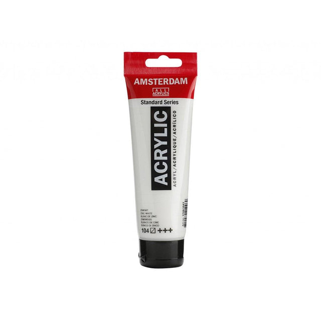 Amsterdam Standard 120ml - 104 Zink White - HobbyHimmelen