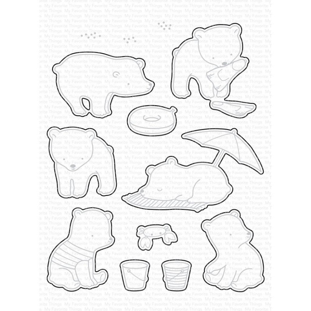 My Favorite Things Die-namics Die - Beach Bear