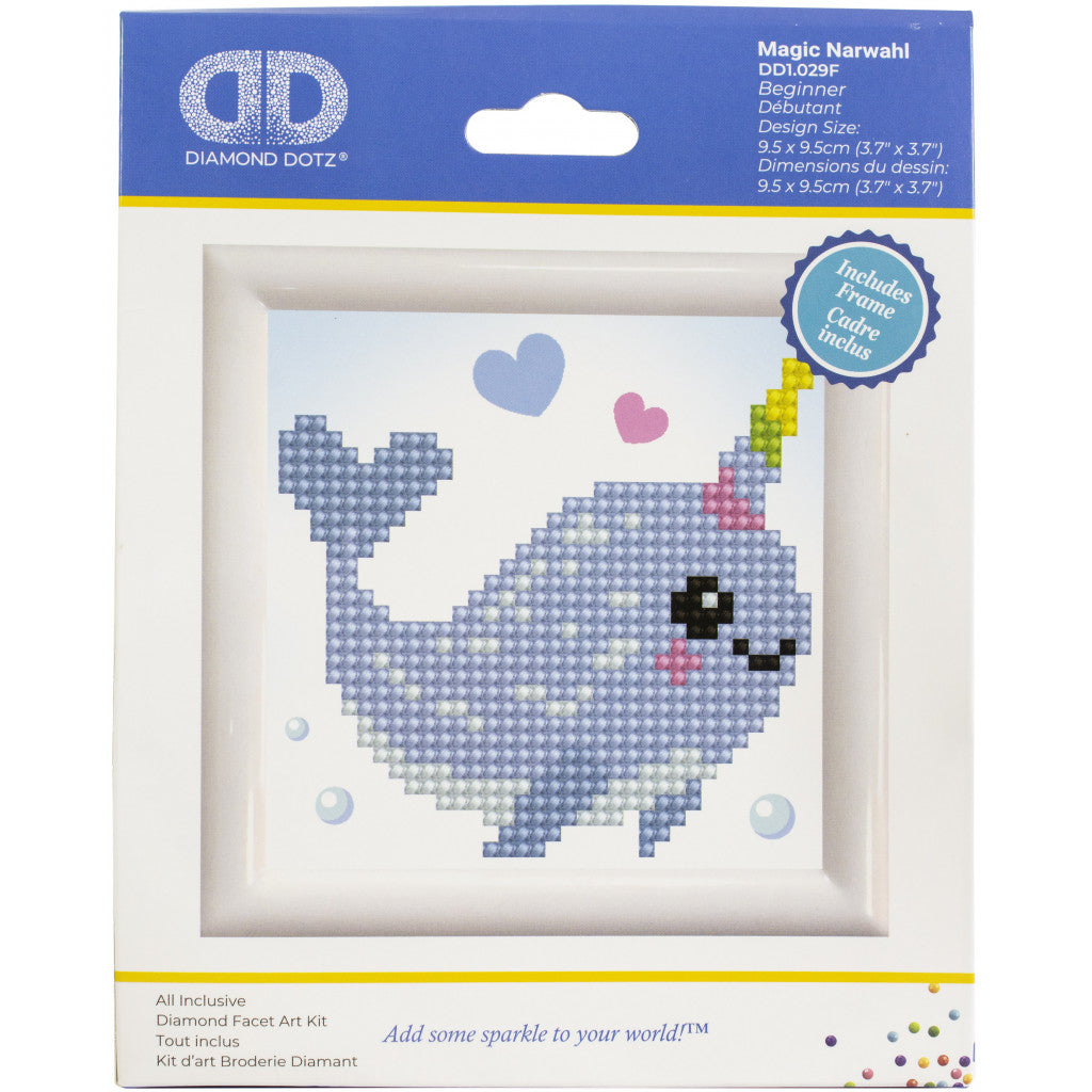 Diamond Dotz DD1 - Magic Narwahl med ramme