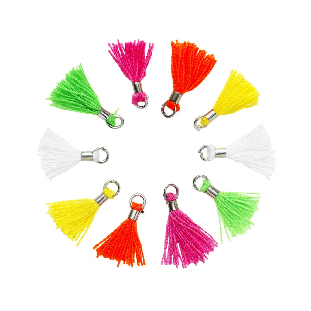 Smykkedusker 12 Mm Neon 10 Stk