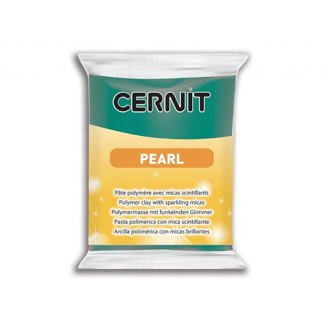 Cernit Polymerleire Pearl 56g -  600 Green - HobbyHimmelen