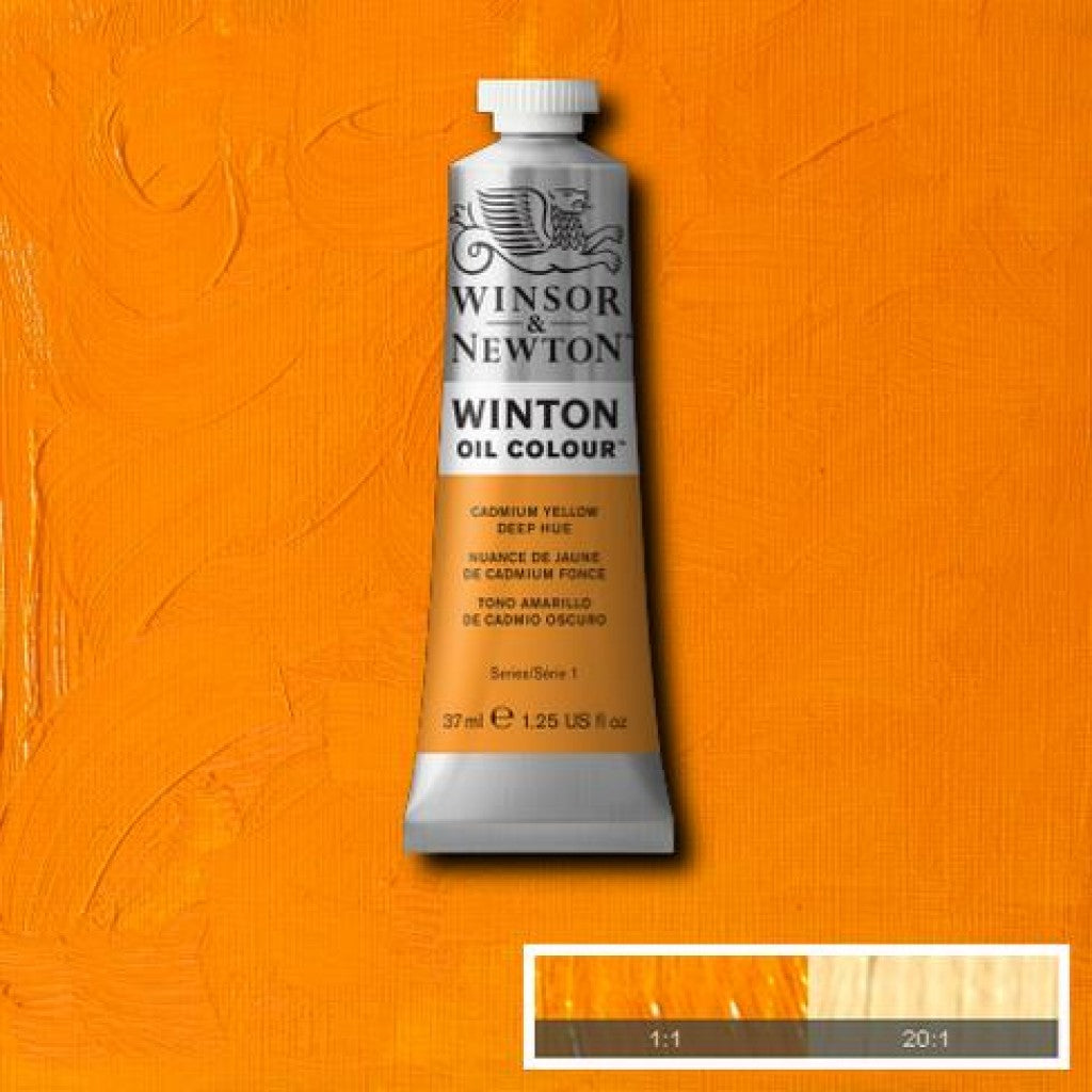 W&N - Winton Oil 37ml - 115 Cadmium Yellow Deep Hue