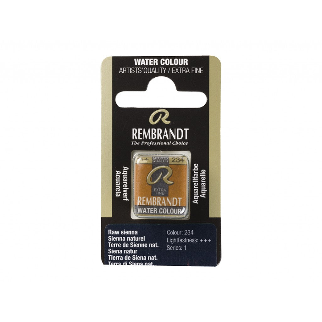 Rembrandt Akvarell Halfpan - Raw Sienna 234