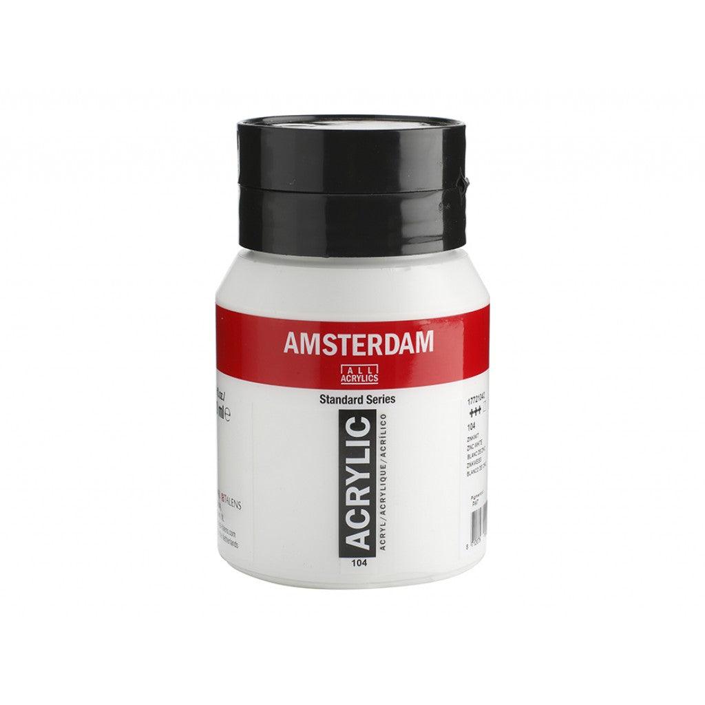 Amsterdam Standard 500ml - 104 Zink White - HobbyHimmelen