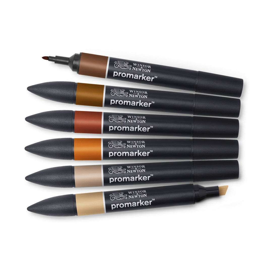 W&N Promarker-sett - 6 Skintones 2