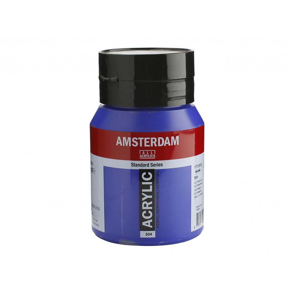 Amsterdam Standard 500ml - 504 Ultramarine - HobbyHimmelen