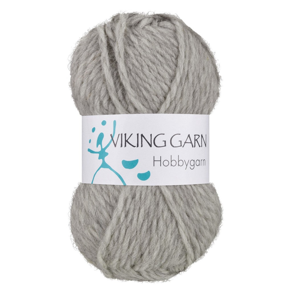 Viking Hobbygarn - 913 Lys grå