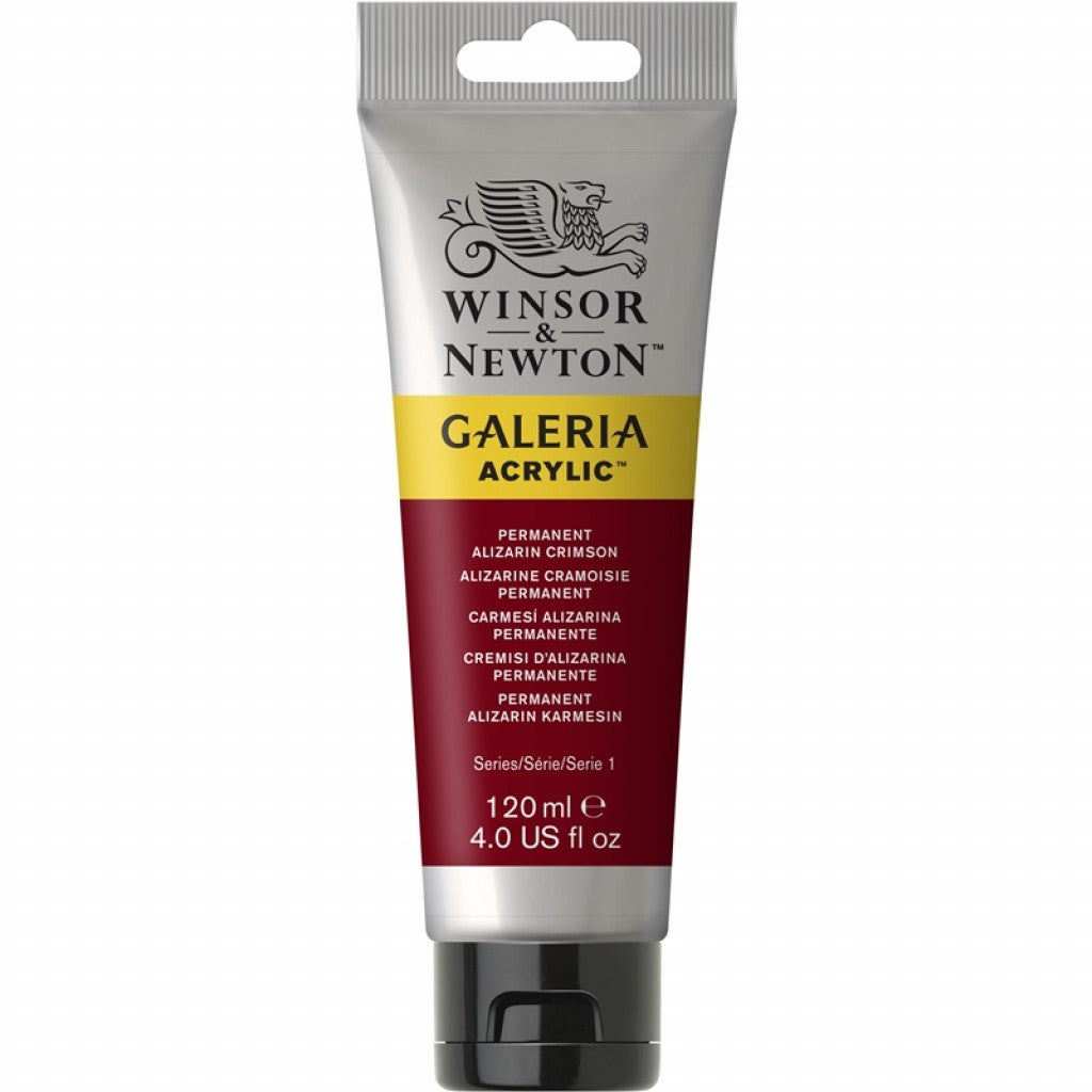 W&N - Galeria Acrylic 120ml - 466 Permanent Alizarin Crimson