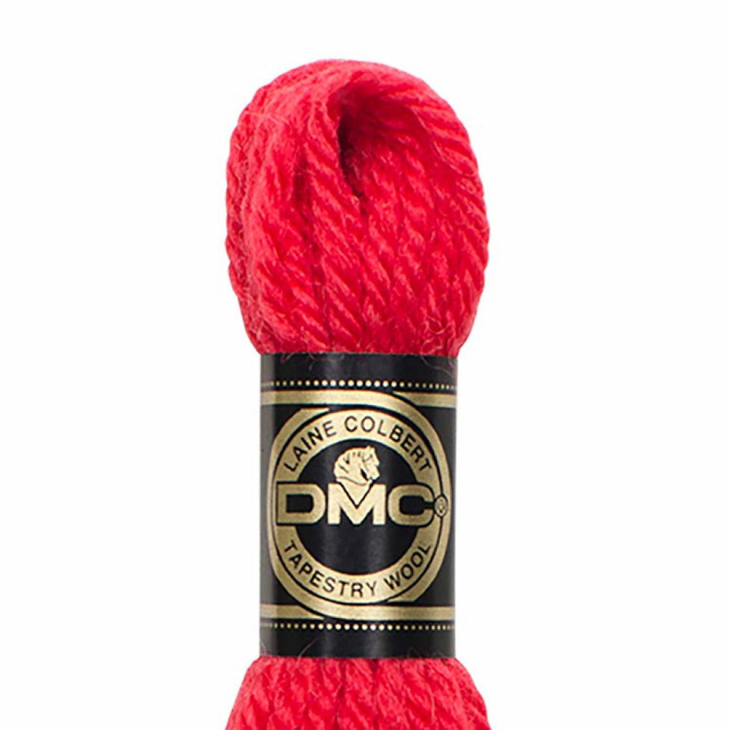 DMC Ullbroderigarn - #7666 Rød