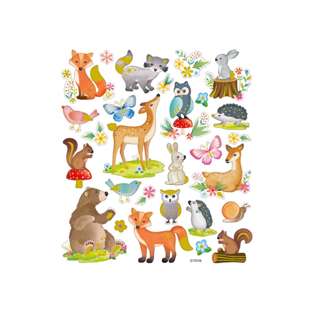 Klistremerker - Skogsdyr