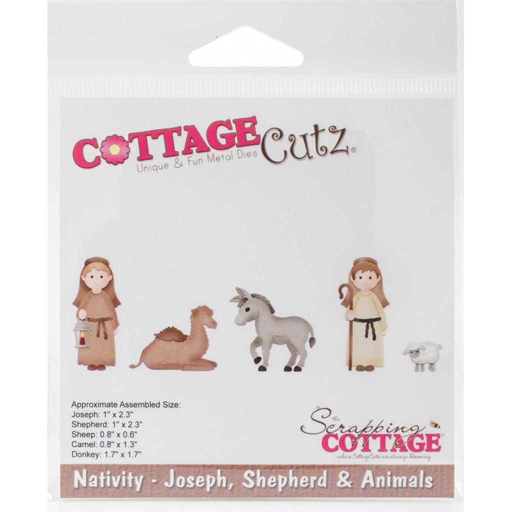 CottageCutz Nativity - Joseph, Shepherd & Animals - HobbyHimmelen