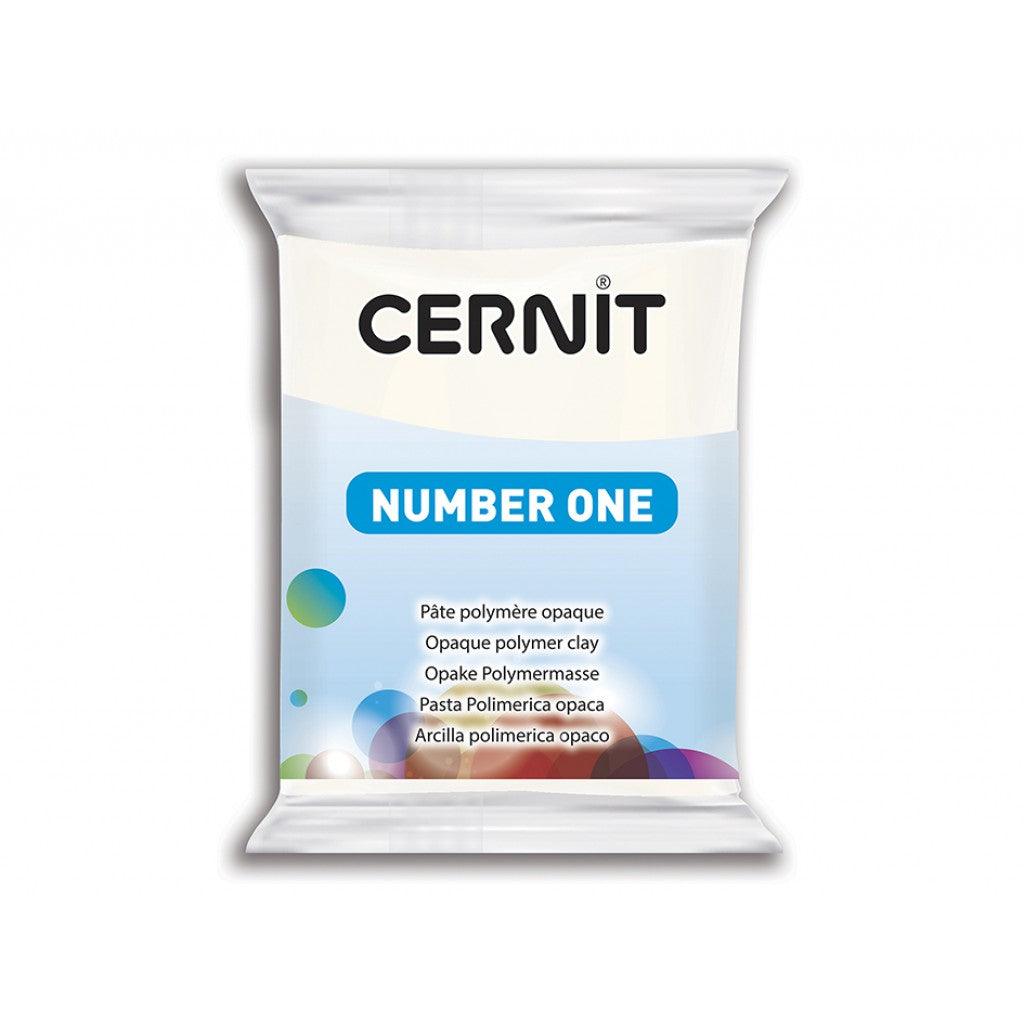 Cernit Number One 56g - 027 Hvit opak - HobbyHimmelen