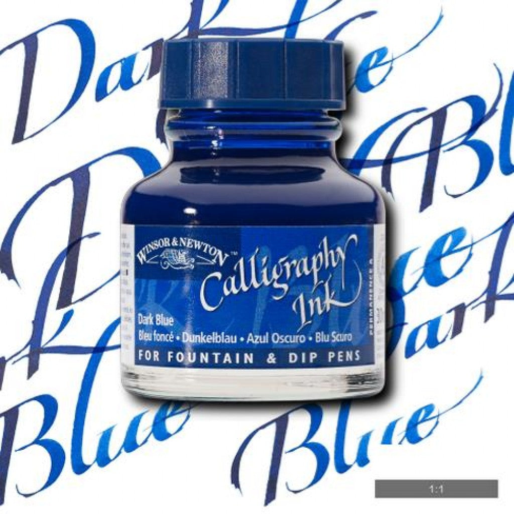 W&N Calligraphy Ink 30ml - 222 Dark Blue