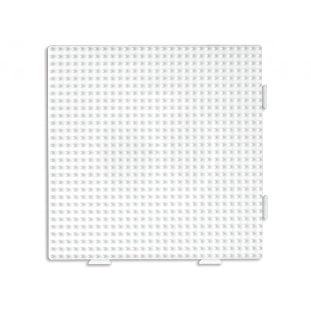 Hama Midi Piggplate - Firkant stor 14,5x14,5 hvit