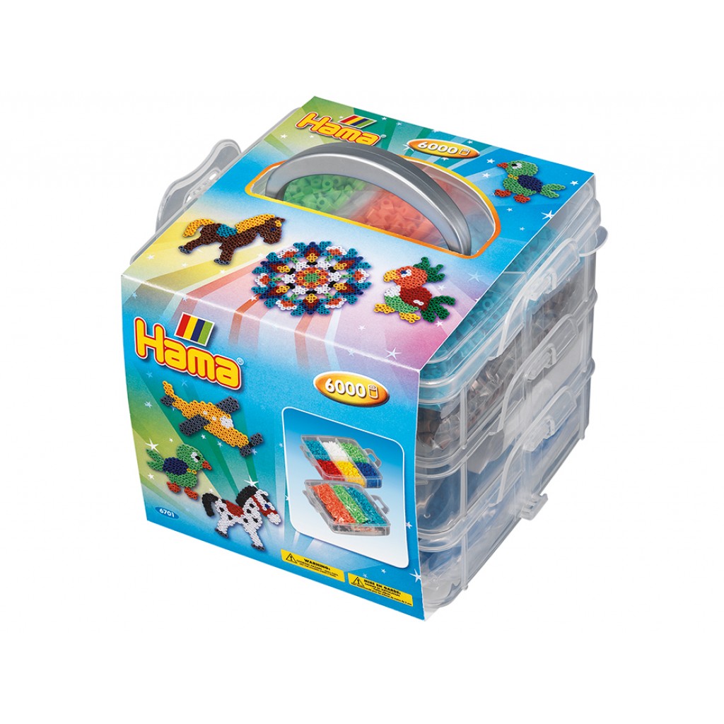 Oppbevaringsboks Hama Midi - 6000 Perler & Piggplater